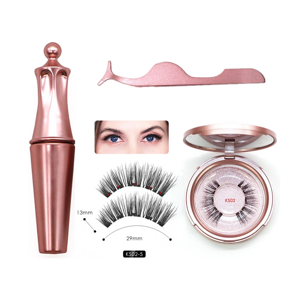 Double Layer Magnetic False Eyelashes