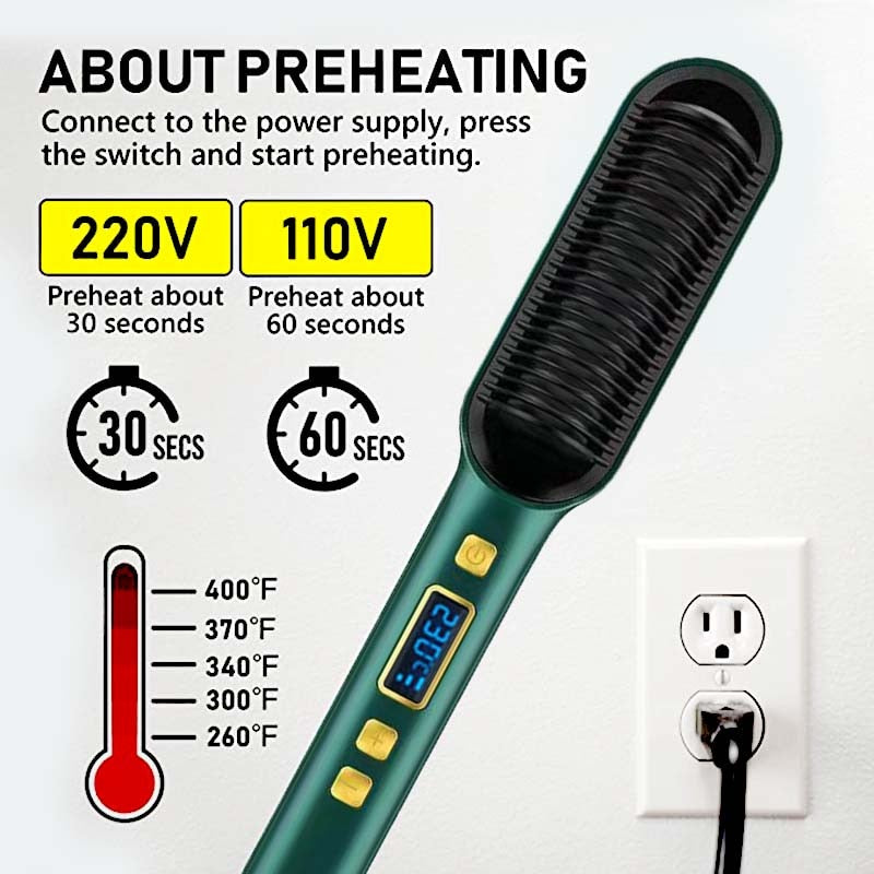 2 In 1 Electric Professional Hair Straightener